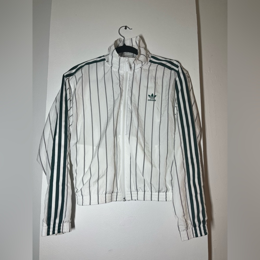 Adidas Originals White Green Striped - Picture 3 of 15